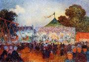 unknow artist Carousel at Night at the Fair china oil painting reproduction